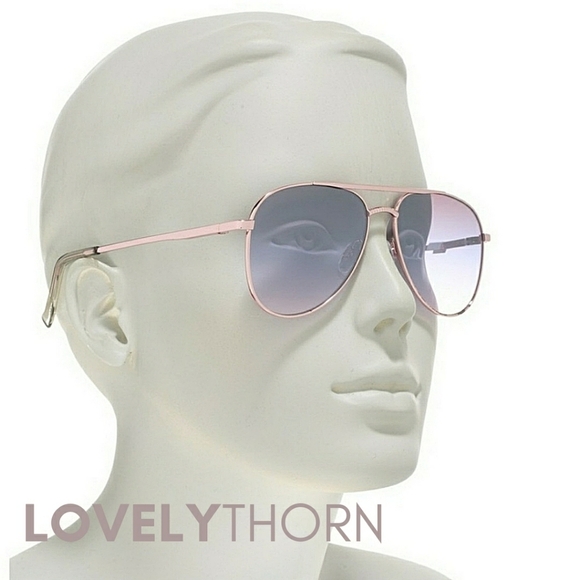 LE SPECS // ltd ed pink smoke gradient & rose gold frame - Picture 1 of 10